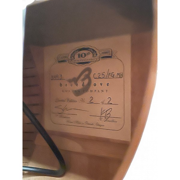 Used Breedlove C25/FG.MH 10TH ANNIVERSARY Natural Acoustic Electric Guitar