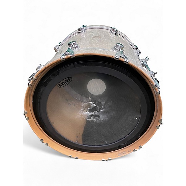 Used DW 5 Piece Collector's Series Silver Sparkle Drum Kit