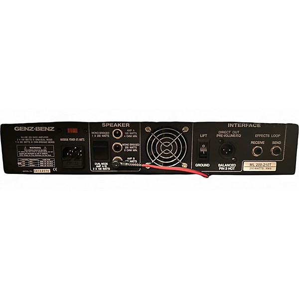 Used Genz Benz ML200-210T Bass Combo Amp