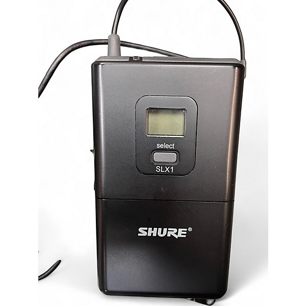 Used Shure SLX14 Receiver and Bodypack Headset Wireless System