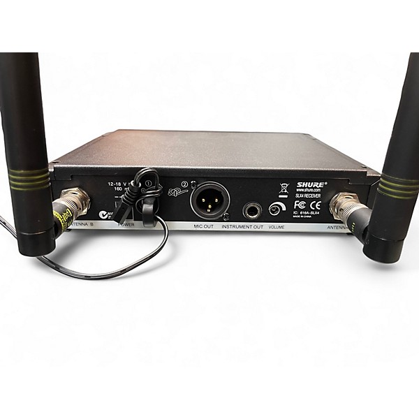Used Shure SLX14 Receiver and Bodypack Headset Wireless System