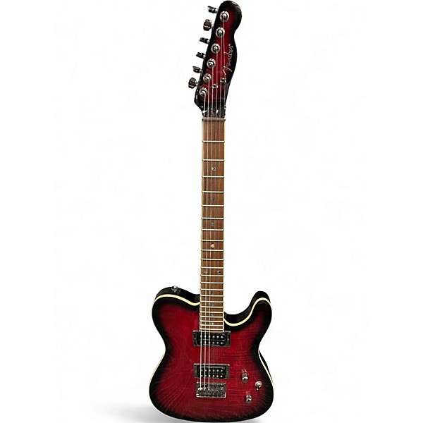 Used Fender Special Edition Custom Telecaster FMT HH Black Cherry Solid Body Electric Guitar