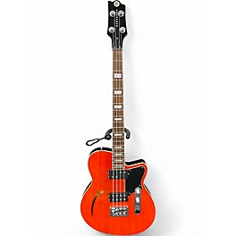Used Reverend DUB KING Orange Electric Bass Guitar
