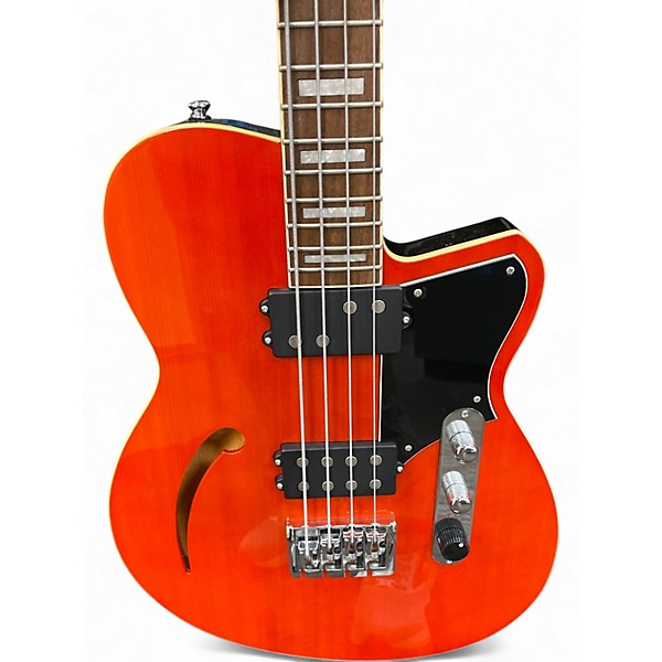 Used Reverend DUB KING Orange Electric Bass Guitar