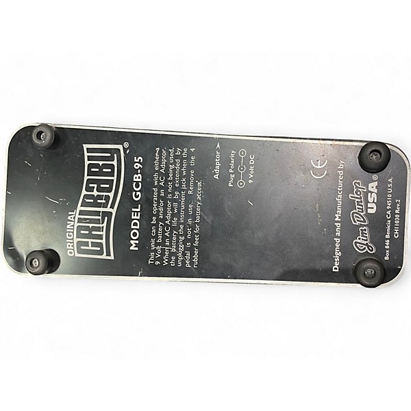 Used Dunlop GCB95 Original Crybaby Wah Effect Pedal