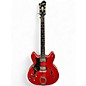 Used Hagstrom Viking LH Candy Apple Red Hollow Body Electric Guitar thumbnail