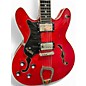 Used Hagstrom Viking LH Candy Apple Red Hollow Body Electric Guitar