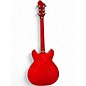 Used Hagstrom Viking LH Candy Apple Red Hollow Body Electric Guitar