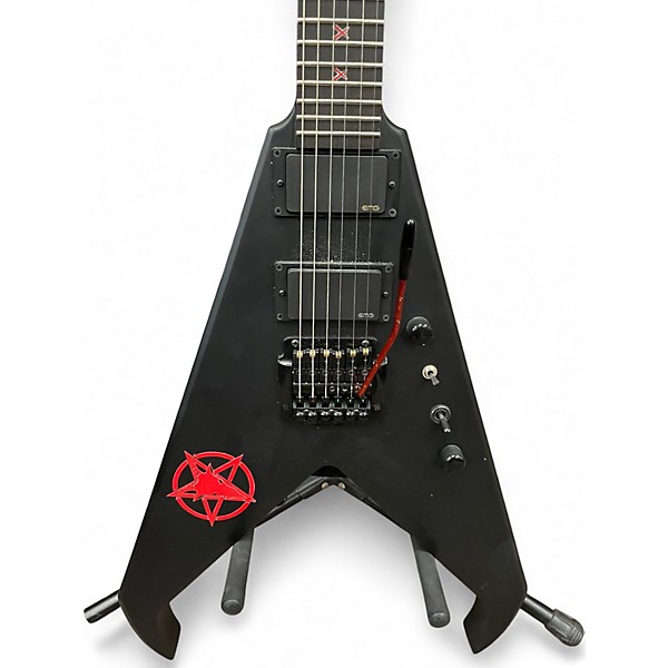 Used Dean Kerry King V Satin Black Solid Body Electric Guitar