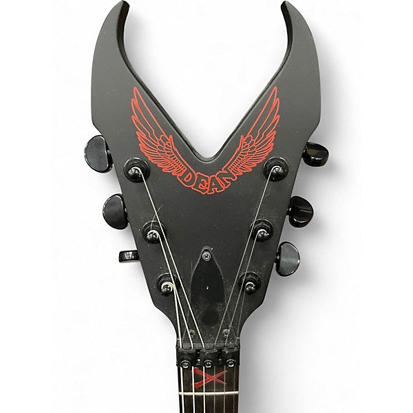 Used Dean Kerry King V Satin Black Solid Body Electric Guitar