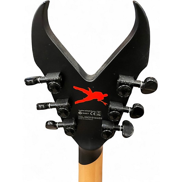 Used Dean Kerry King V Satin Black Solid Body Electric Guitar