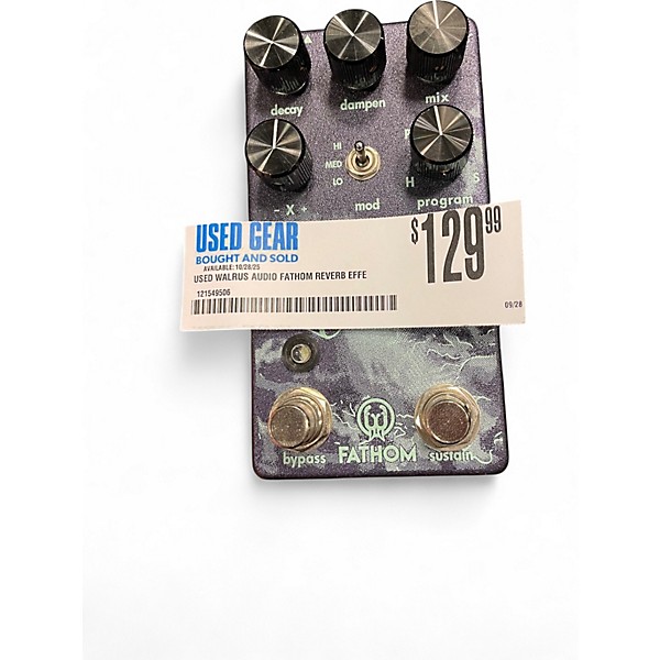 Used Walrus Audio Fathom Reverb Effect Pedal