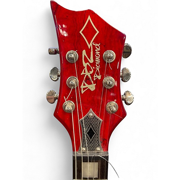 Used Diamond Dbz HELLFIRE Red Solid Body Electric Guitar
