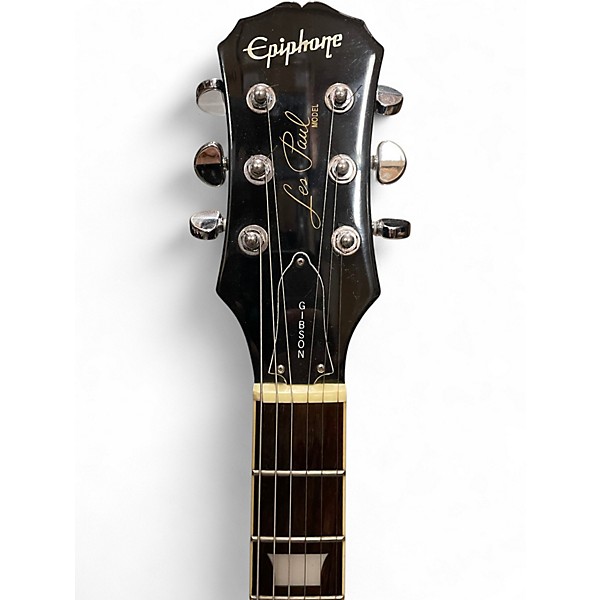 Used Epiphone Limited Edition Les Paul Standard Plus Top Bigsby Blue Burst Solid Body Electric Guitar