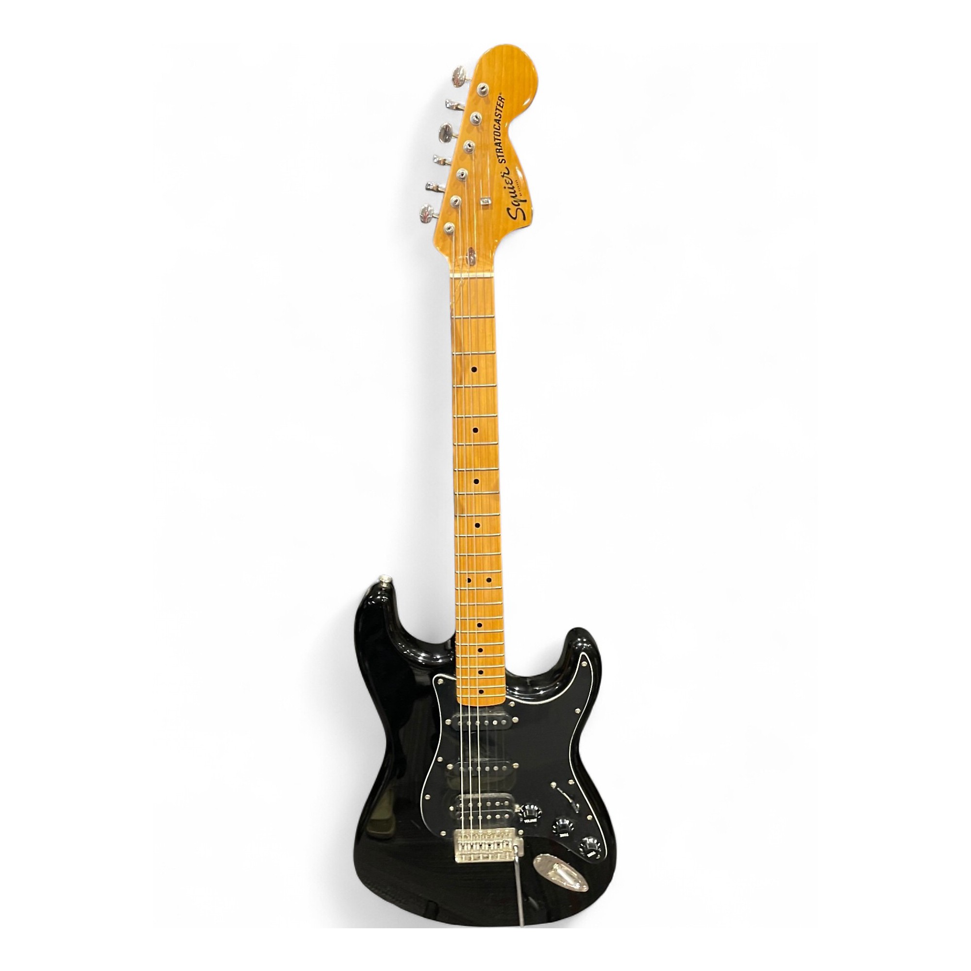 Used Squier Classic Vibe Stratocaster Black Solid Body
