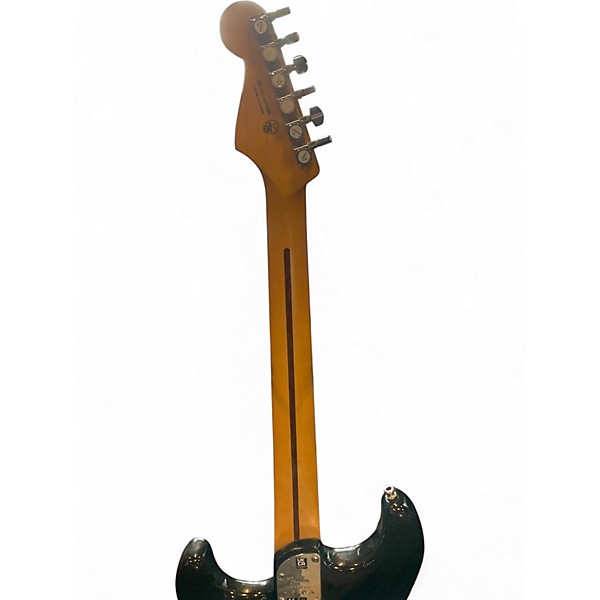 Used Fender American Ultra Stratocaster Black and Gold Solid Body Electric Guitar