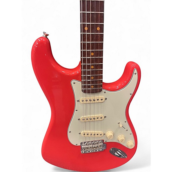 Used Fender 1961 american vintage ii strat Fiesta Red Solid Body Electric Guitar