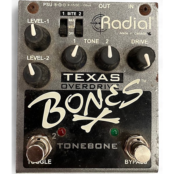 Used Radial Engineering Bones Texas Overdrive Effect Pedal