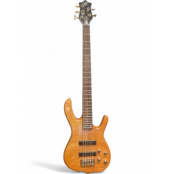 Used Ksd BURNER 5 Natural Electric Bass Guitar