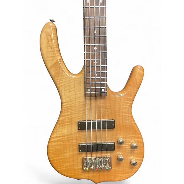 Used Ksd BURNER 5 Natural Electric Bass Guitar
