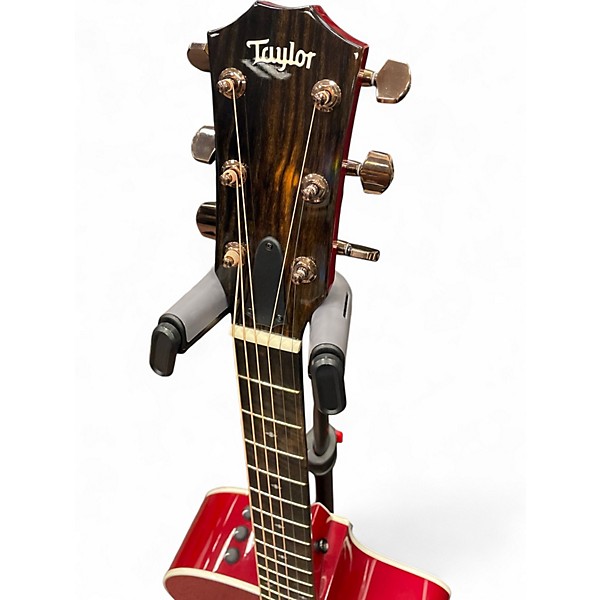 Used Taylor 214ce Red Dlx Red Acoustic Electric Guitar