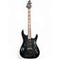 Used Schecter Guitar Research Omen Extreme 6 Floyd Rose Translucent Black Solid Body Electric Guitar thumbnail