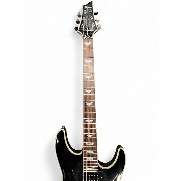 Used Schecter Guitar Research Omen Extreme 6 Floyd Rose Translucent Black Solid Body Electric Guitar