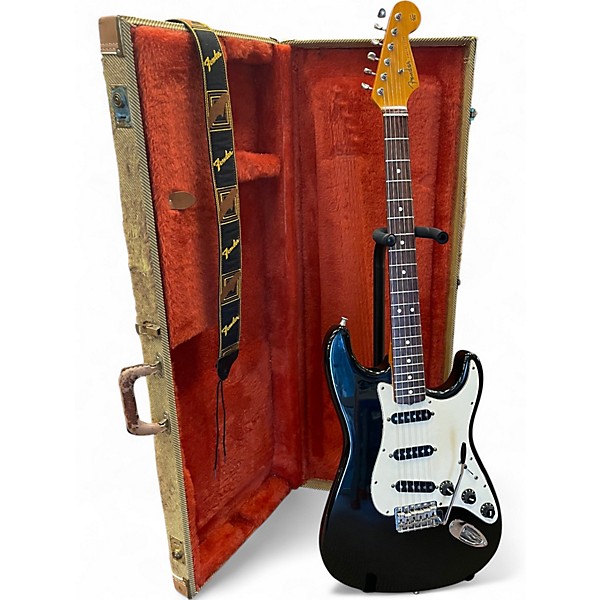 Vintage 1989 Fender vintage series 62 reissue Black Solid Body Electric Guitar