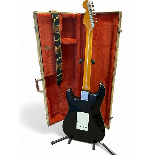 Vintage 1989 Fender vintage series 62 reissue Black Solid Body Electric Guitar