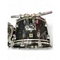 Vintage 1970s Fibes 4 Piece 	 Crystalite Black Drum Kit