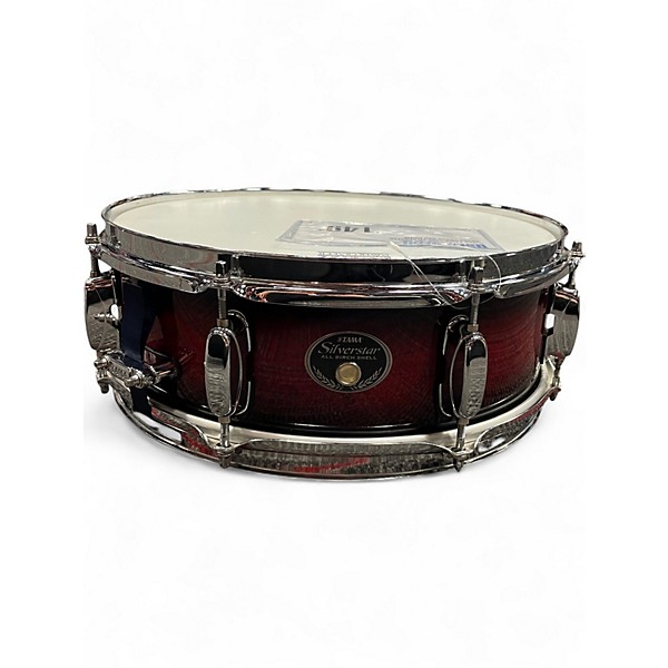 Used TAMA 14X5 Silverstar Snare Trans Red Drum
