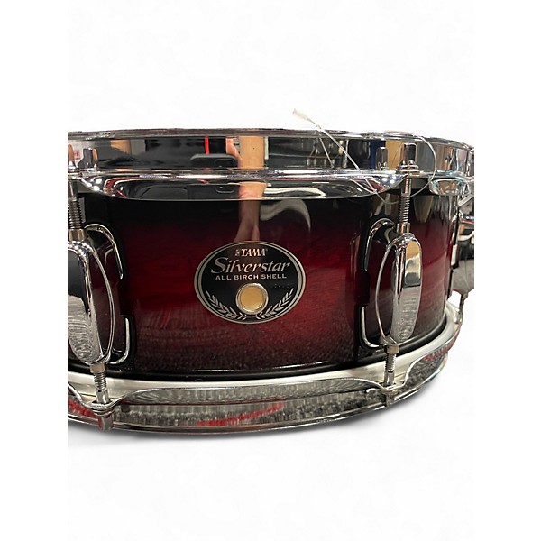 Used TAMA 14X5 Silverstar Snare Trans Red Drum