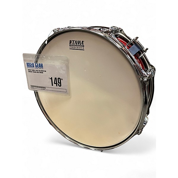Used TAMA 14X5 Silverstar Snare Trans Red Drum