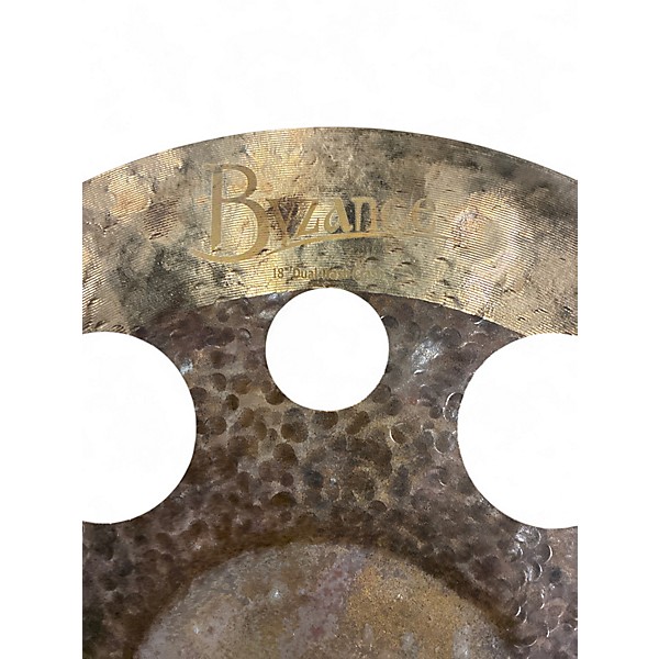 Used MEINL 18in byzance dual trash crash Cymbal
