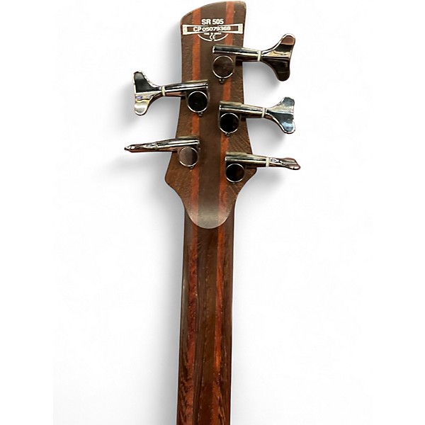 Used Ibanez SR505 5 String Brown Electric Bass Guitar