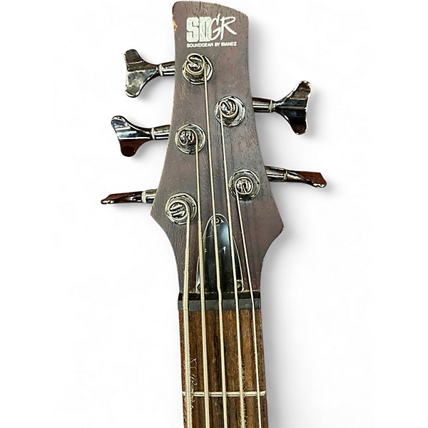 Used Ibanez SR505 5 String Brown Electric Bass Guitar