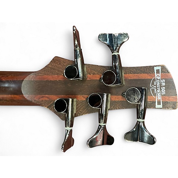 Used Ibanez SR505 5 String Brown Electric Bass Guitar