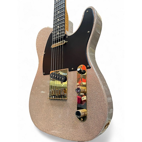 Used Fender Custom Shop LTD Super Custom Deluxe Telecaster Shell Pink Sparkle Solid Body Electric Guitar