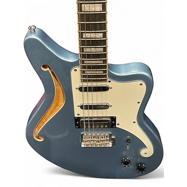 Used D'Angelico Premier Series Bedford SH Blue Solid Body Electric Guitar