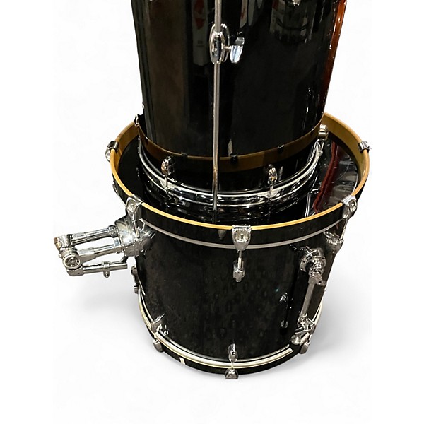 Used Pearl 5 Piece EXPORT BLACK Drum Kit