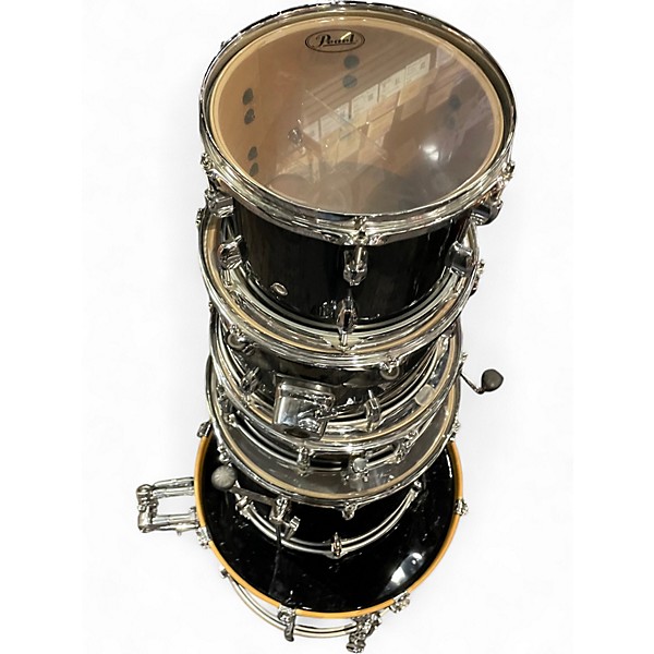 Used Pearl 5 Piece EXPORT BLACK Drum Kit