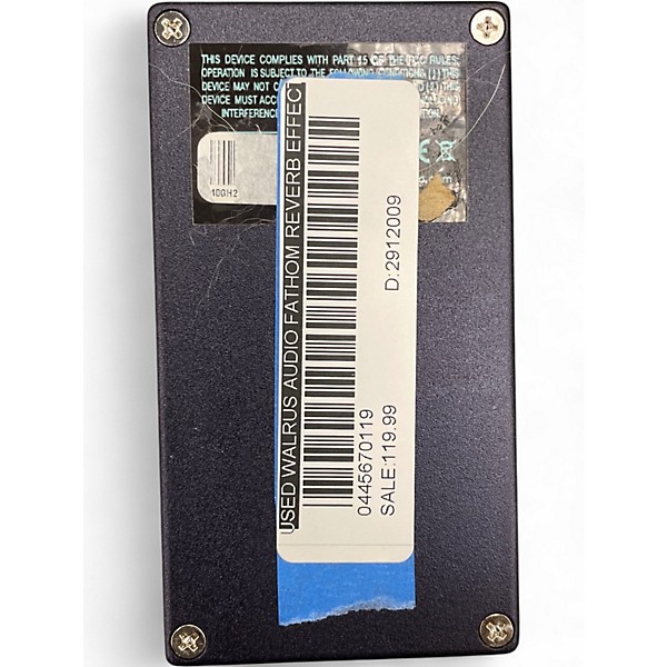 Used Walrus Audio Fathom Reverb Effect Pedal