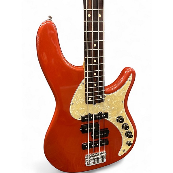 Used 2001 Fender Stu Hamm Urge II Red Sparkle Metallic Electric Bass Guitar