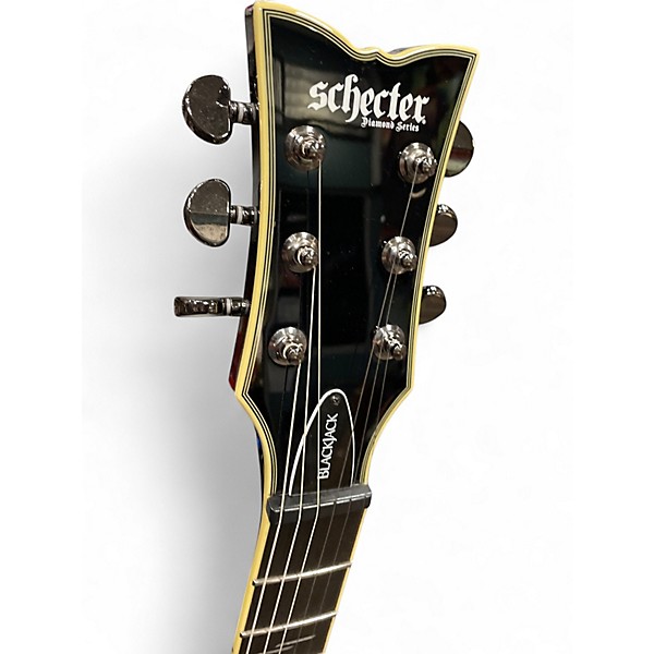 Used Schecter Guitar Research SOLO-II BLACKJACK Black Solid Body Electric Guitar