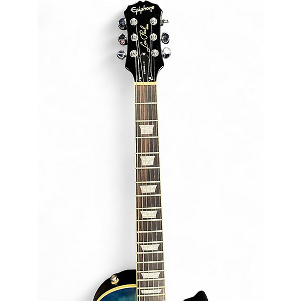 Used Epiphone LES PAUL STANDARD BLUE Solid Body Electric Guitar