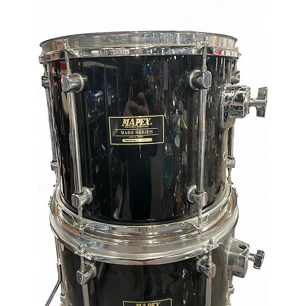 Used Mapex 4 Piece Mars Piano Black Drum Kit