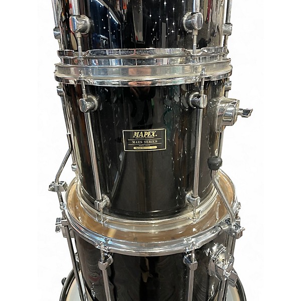 Used Mapex 4 Piece Mars Piano Black Drum Kit