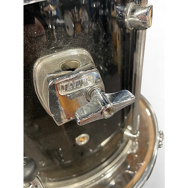 Used Mapex 4 Piece Mars Piano Black Drum Kit