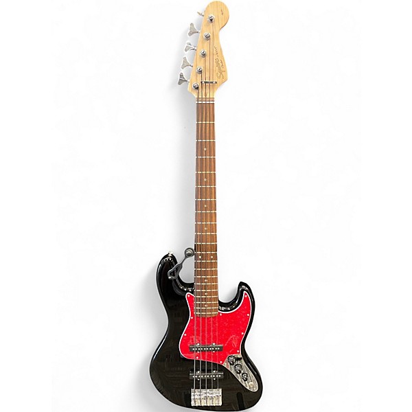 Used Squier Affinity Jazz Bass V 5 String Black Electric Bass Guitar