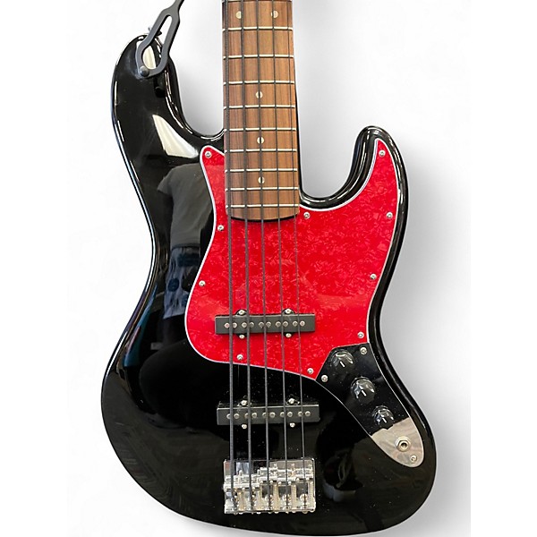 Used Squier Affinity Jazz Bass V 5 String Black Electric Bass Guitar